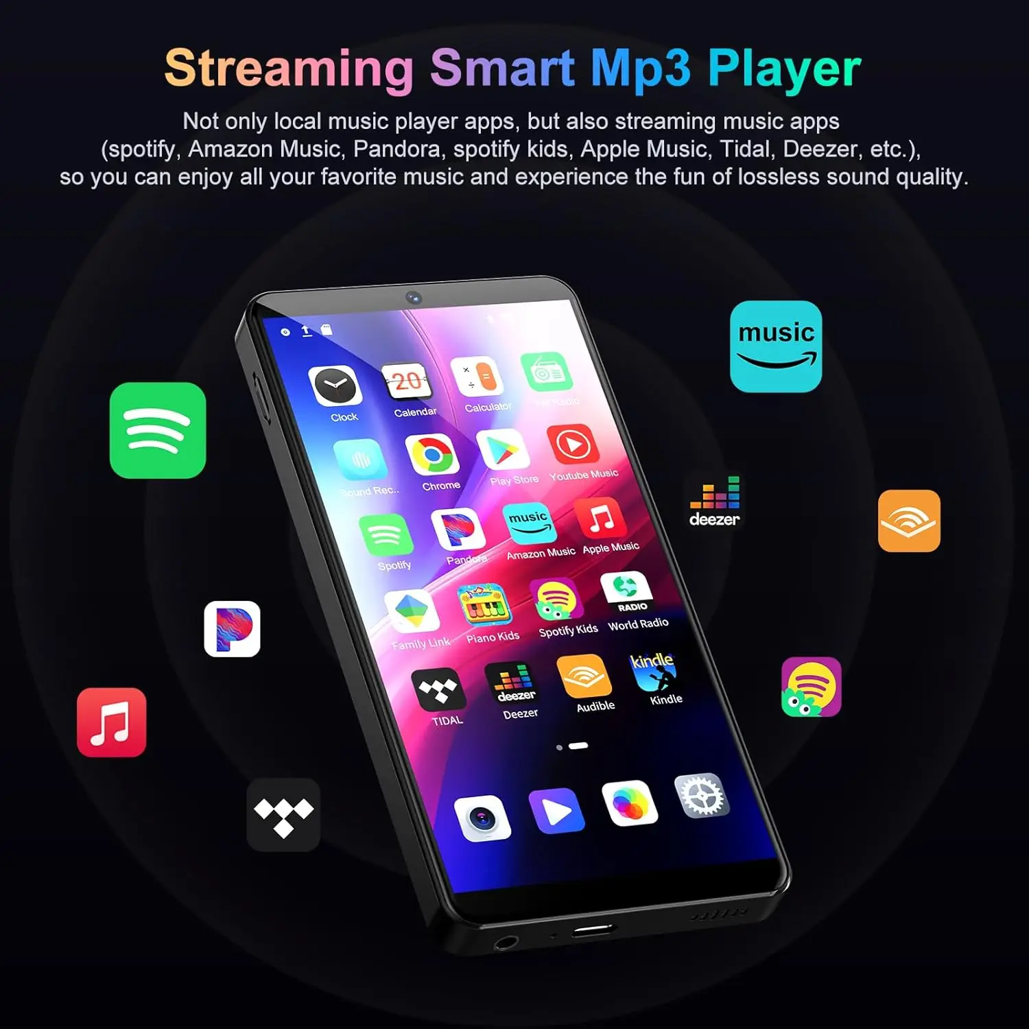 Portable WiFi MP3 MP4 Player with Bluetooth and Camera