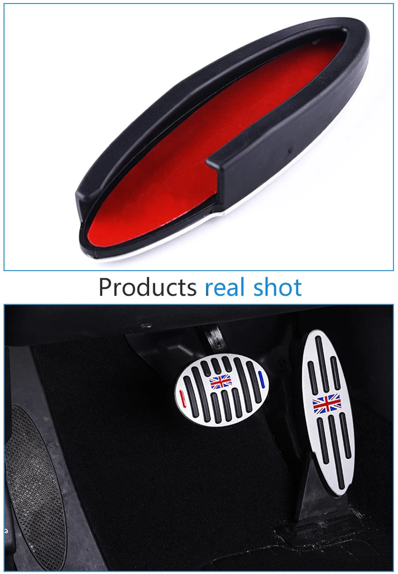 AMBERMILE Auto AT Fußstütze Gas Bremse Kupplung Pedal Abdeckung für BMW Mini Cooper JCW S R55 R56 R60 R61 F54 F55 F56 F60 Auto Zubehör – Detail 6