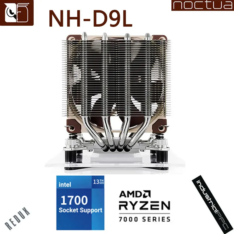 Noctua NH-D9L CPU Cooler 4 Heat Pipes 115X/AMD/Double Tower Cooler/Compatibility Comb Memory/Height 11CM Case Radiato