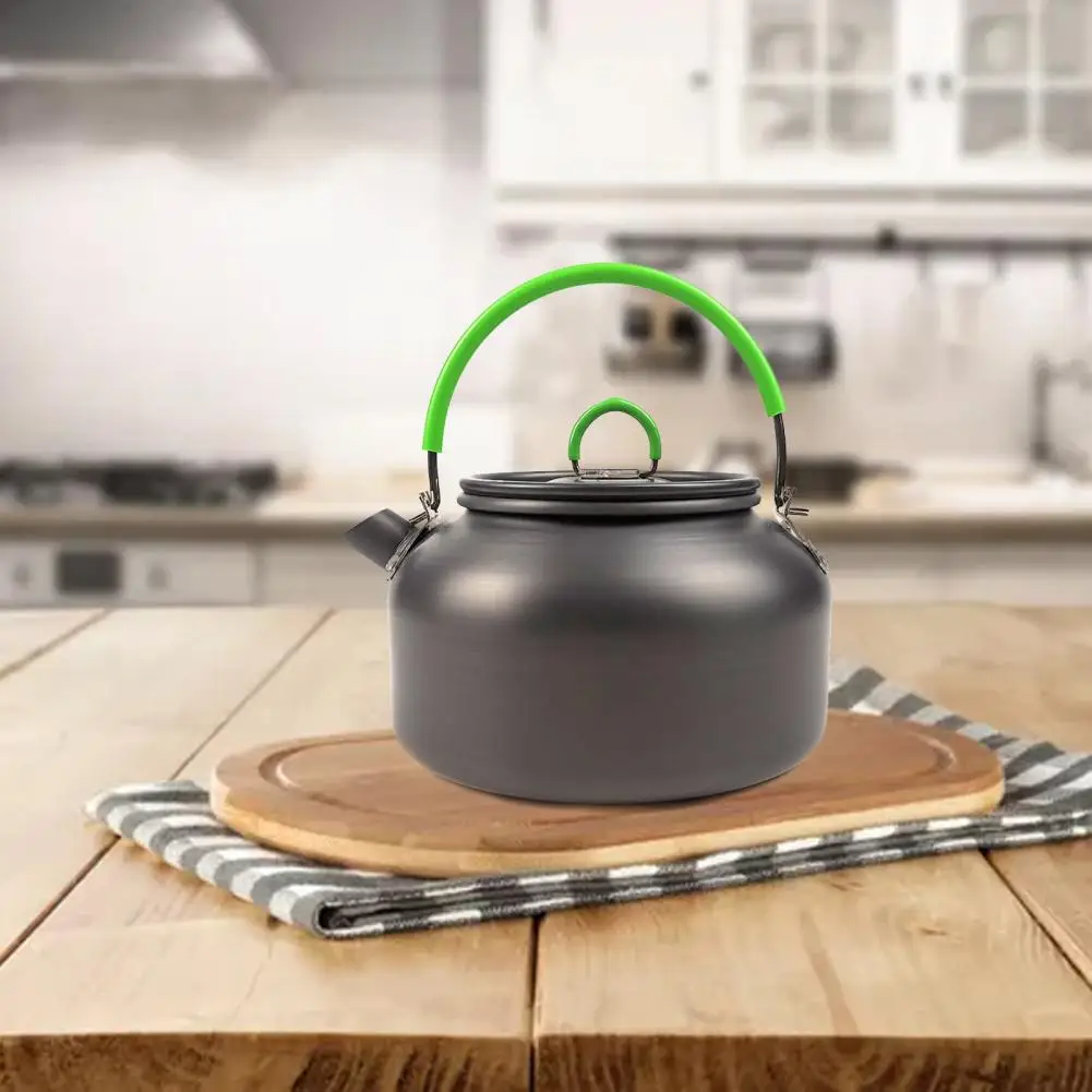 

Практичный кофейник с защитой от ржавчины, компактный походный чайник для пикника из алюминиевого сплава, походный чайник для кемпинга, чай...