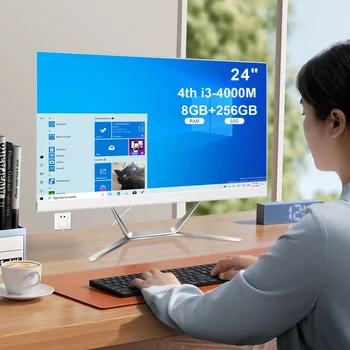 24 Inch All-In-One PC Office Business Working Computer AIO Desktops Computer Gaming Computer 1
