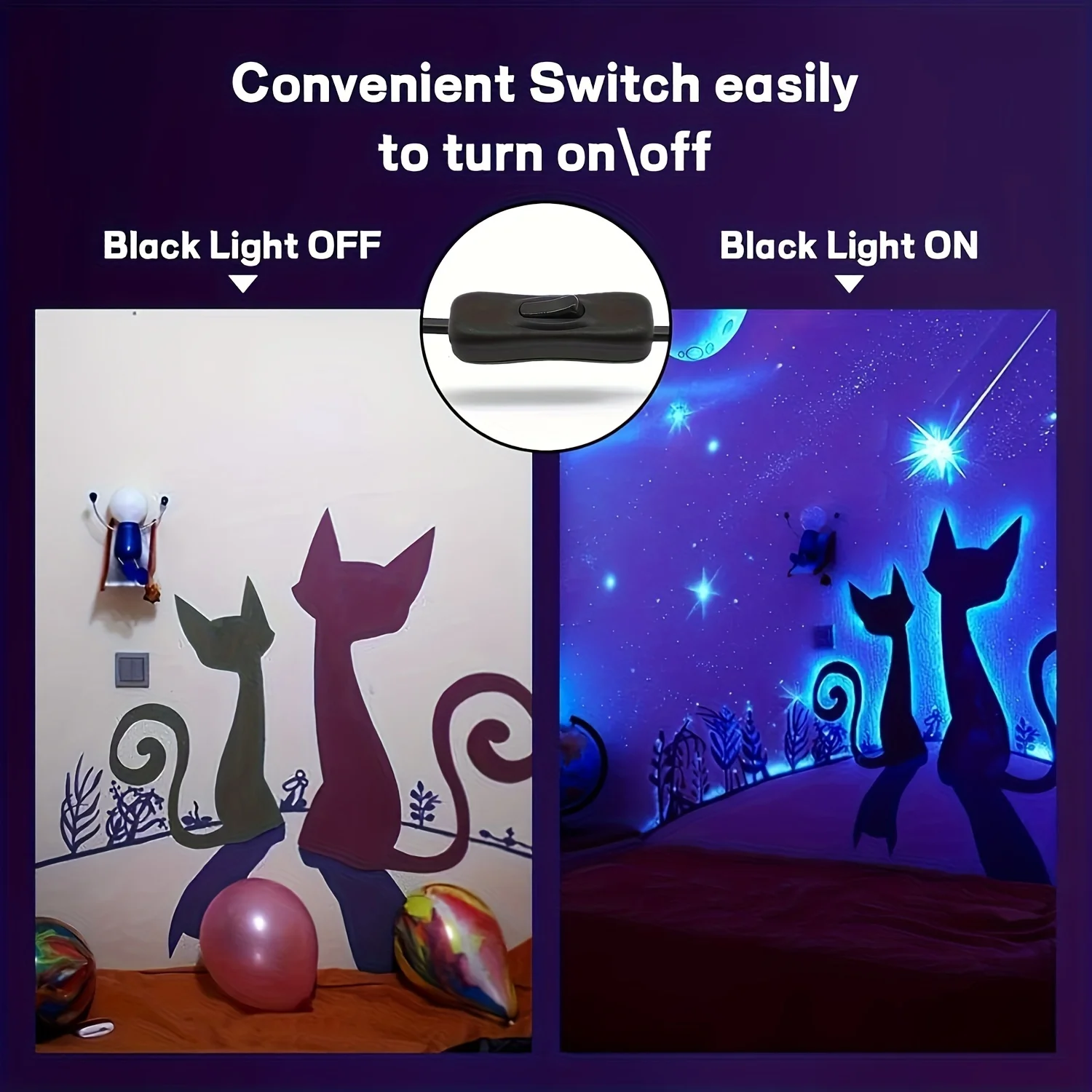 5V USB switch UV stage light LED Stage Black light Waterproof disco party stage backlight 5