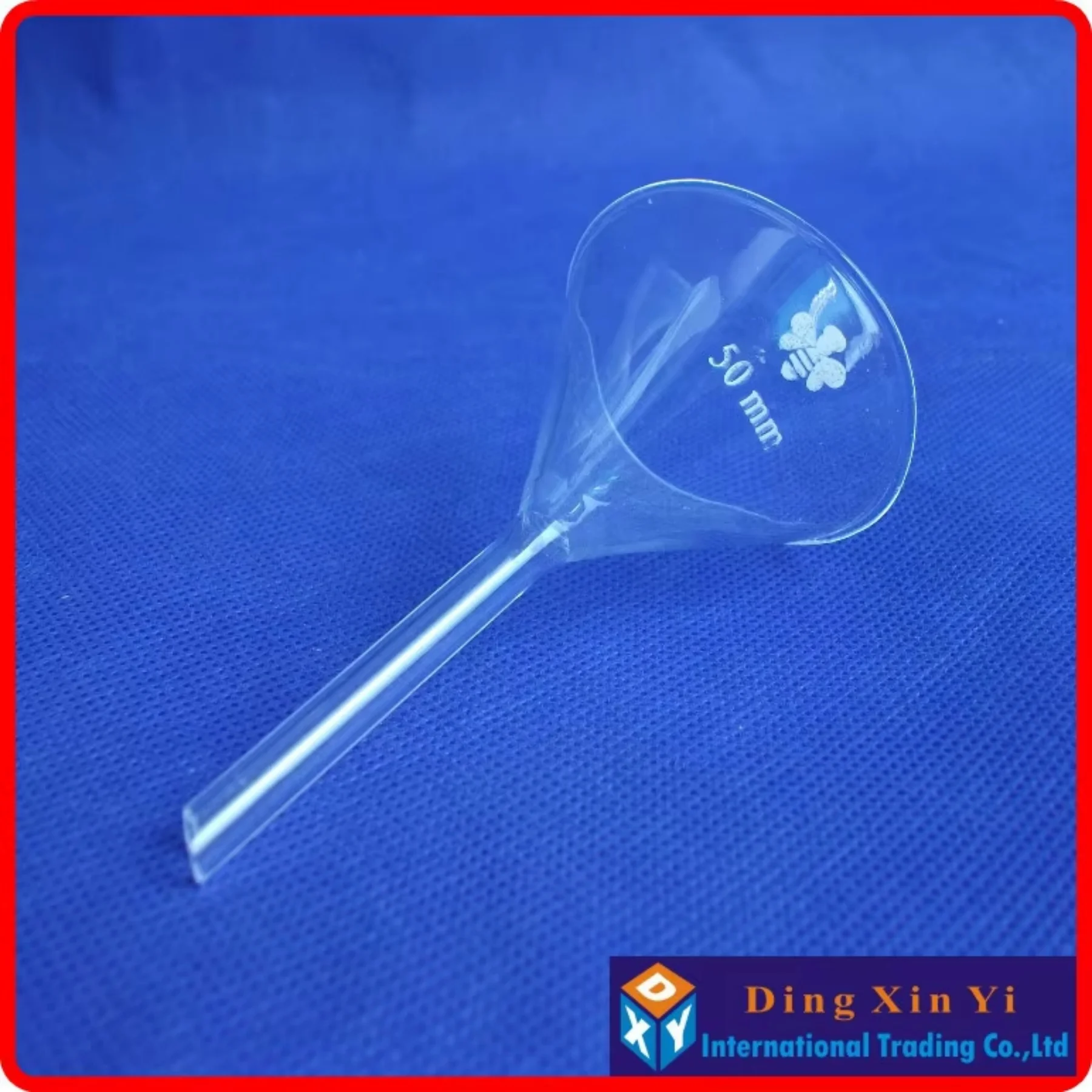 (8개/로트) 50mm 깔때기,실험실 유리 삼각 깔때기,직경 50mm
