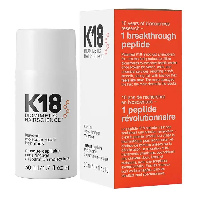 K18-Mascarilla reparadora para el cabello, tratamiento de queratina y cuero  cabelludo, restauración Molecular suave, profunda - AliExpress