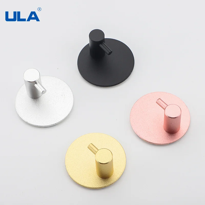 Colorful Wall Hooks Robe Hook Towel Rustproof Hanger Self Adhesive For Bathroom Kitchen adhesive hook towel hook bathroom hardware set clothes hook