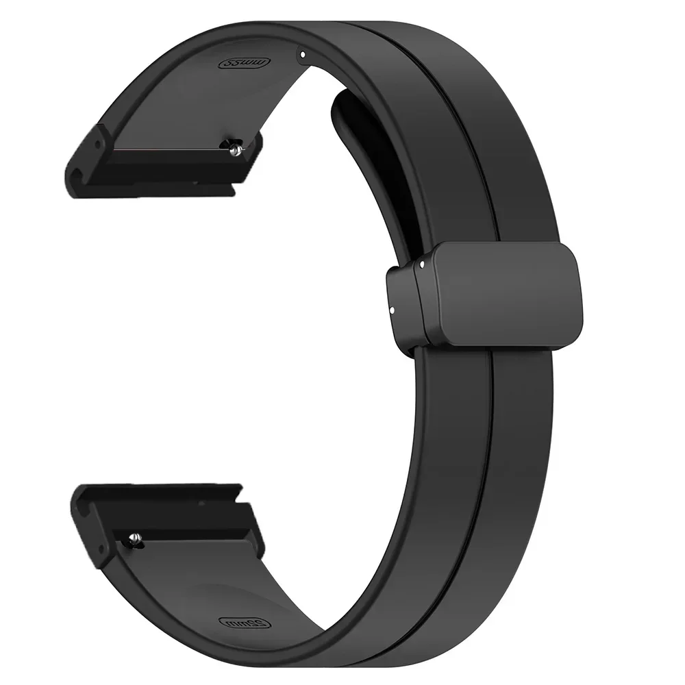 Magnetic Quick Release Silicone Bracelet with Folding Buckle