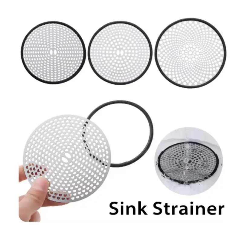 Sink Strainer Bathroom Shower Drain Protector Cover Colander Kitchen Sink Mesh Strainer Filter Hair Catcher Stainless Steel