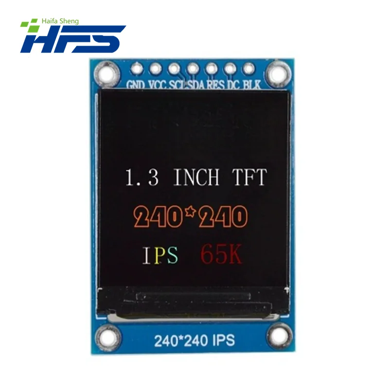 TFT Display 0.96 / 1.3 inch IPS 7P SPI HD 65K Full Color LCD Module ST7735 / ST7789 Drive IC 80*160 240*240 (Not OLED)