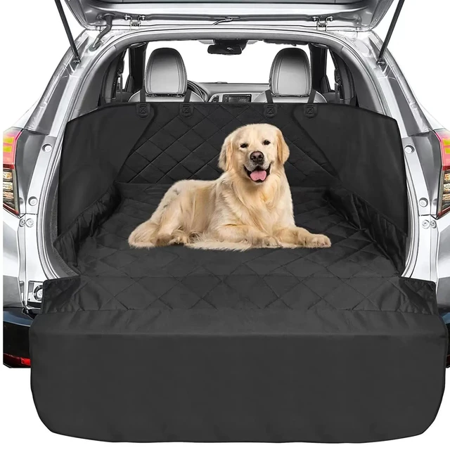 Waterproof Quilted Padded Dog Pet Mat Car Boot Liner & Bumper Protector