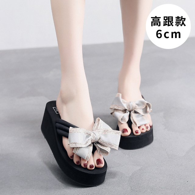 wears outside word procrastinates ms han edition bowknot beach cool sandals in the summer