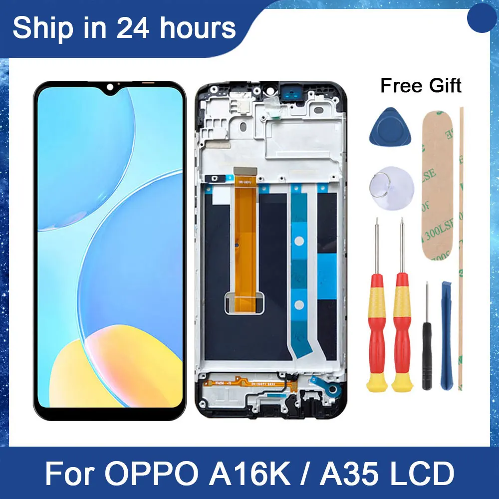 Ainмнение 6,52 дюйма для Oppo A16k, ЖК-дисплей для Oppo A35 oppo a16k LCD CPH2349 PEHM00 PEFM00