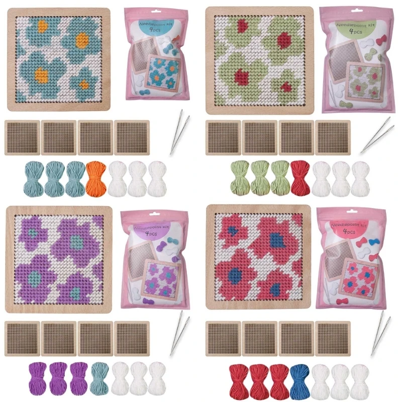 

Flower Crochet Kits Crochet Starter Kits Needlepoint Kits for Crafting