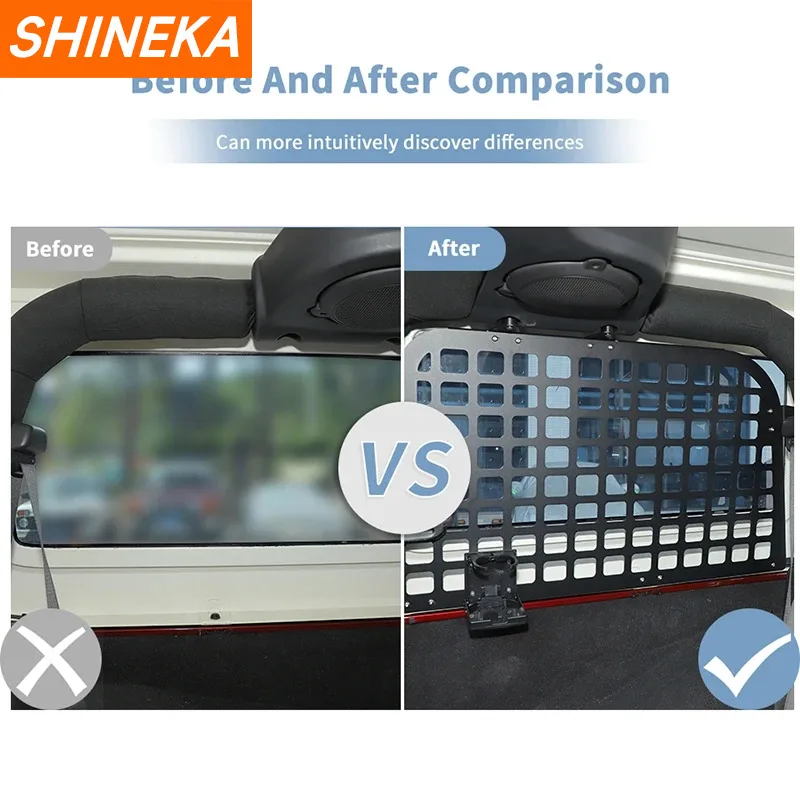 Car Trunk Rear Window Extension Luggage Racks Storage Shelf With Cup Holder Accessories For Jeep Wrangler JK 2-Door 2007-2010