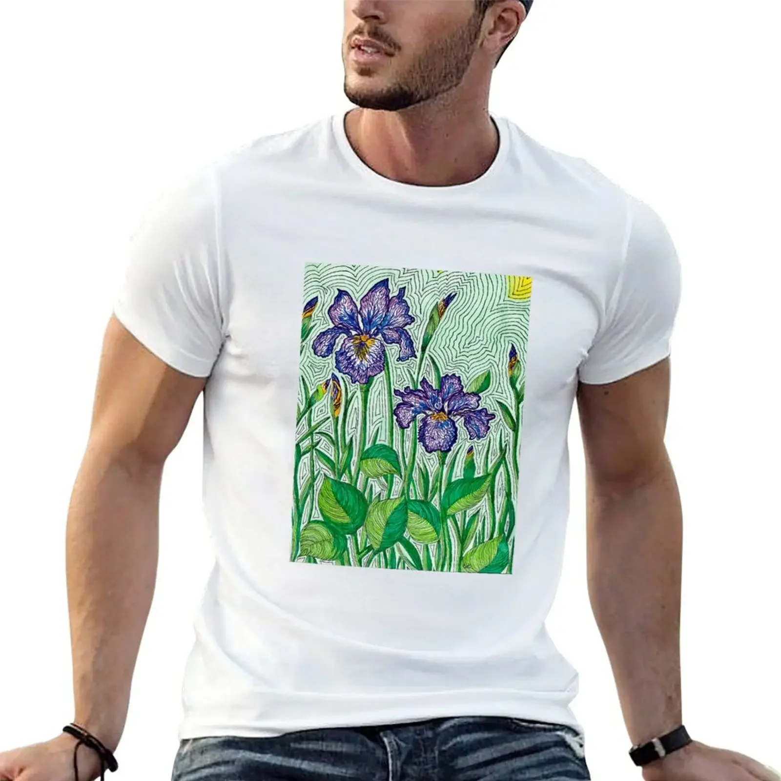 

Iris Love T-shirt Short sleeve tee sweat customs design your own men clothing