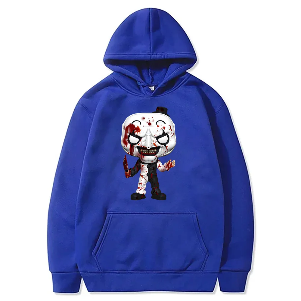Sweat à Capuche Terrifier Art The Clown – Design Horreur Noir, Blanc, Rouge, Streetwear Pour Halloween, Fans De Films - 4