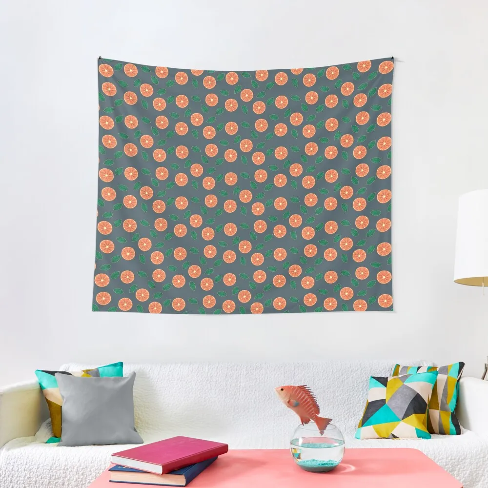 

Obsessed Orange with Leaves Tapestry Aesthetic Room Decor Korean Decoration Aesthetic House Decoration