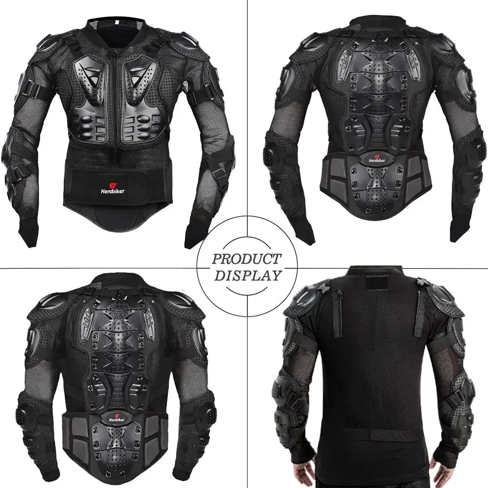 HEROBIKER Motocross Motorcycle Jackets Body Armor For Men S-5XL