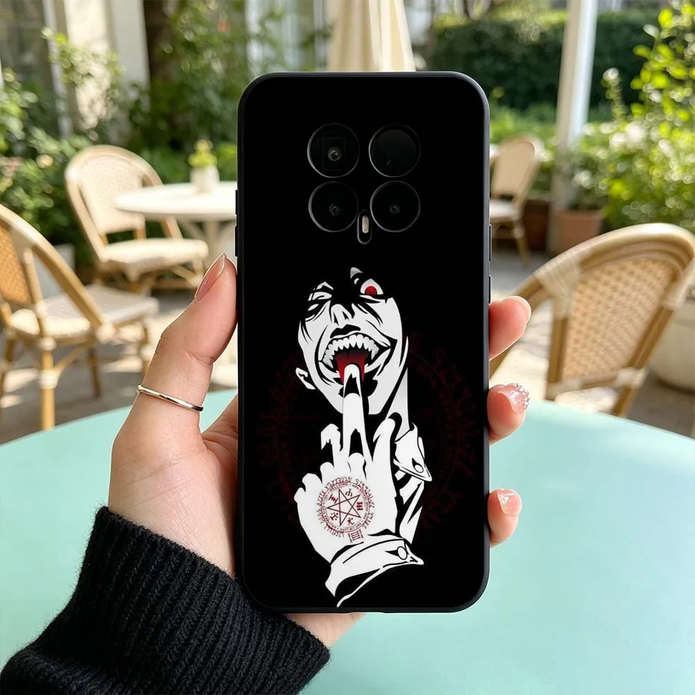 Anime Alucard Hellsing Black Phone Case