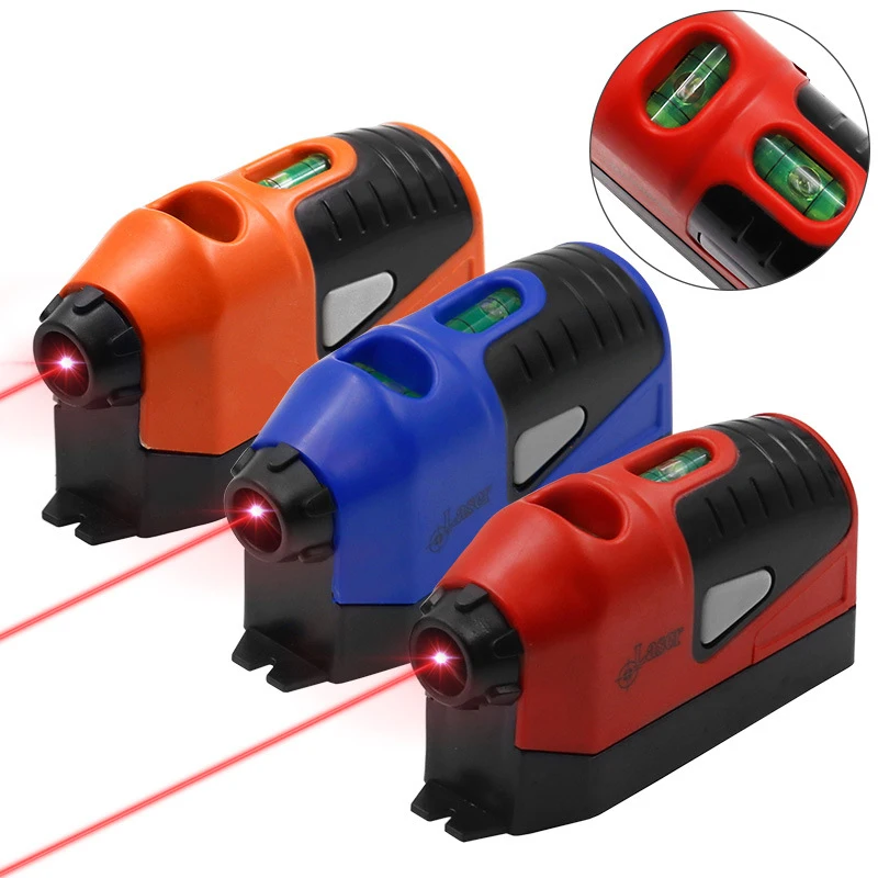 Laser Level Mini Vertical Spirit Level Tool Laser Guided Line Measurement Gauge Tool