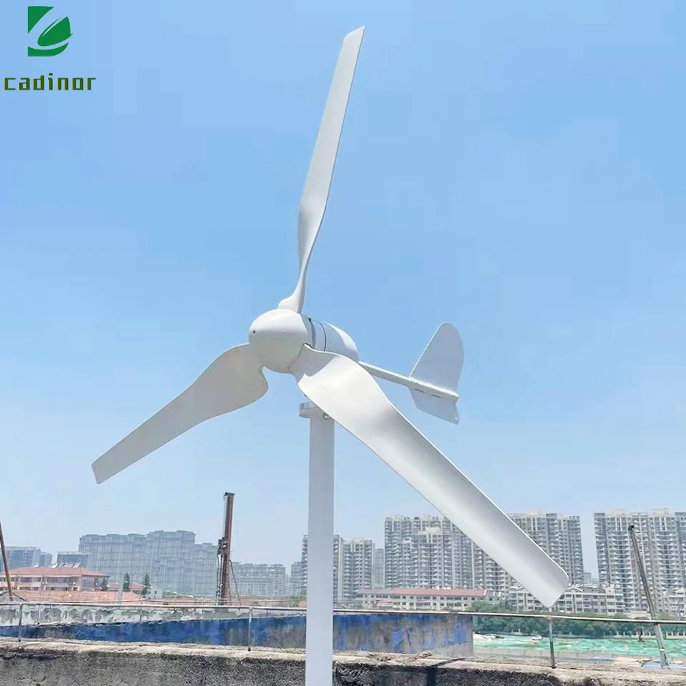 4KW 12V 24V 48V Efficient Wind Turbine Generator CE Roof Mount Residential Home Use Windmill