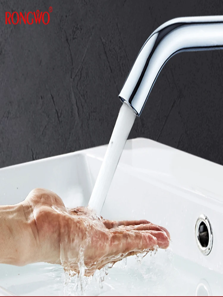 

Настенный смеситель с автоматическим датчиком воды, Электрический смеситель для горячей и холодной воды для ванной комнаты