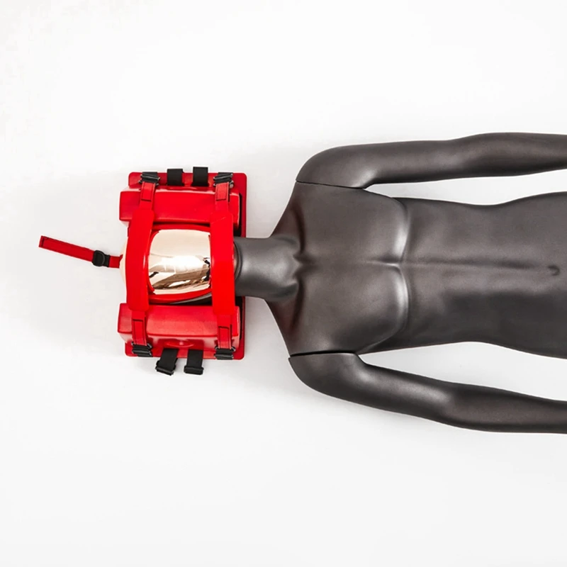 Red Emergency Rescue Head Fixator Water Rescue Stretcher Plate Head Immobilizer Swimming Pool Aid Equipment 6