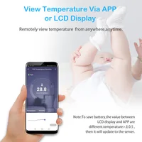 Haozee Tuya Smart WIFI Thermometer With External Temperature Probe USB Charge or Rechargable Battery - Image 6