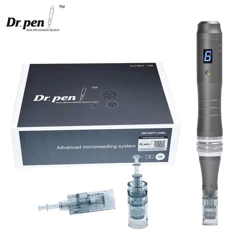 Authentic Dr pen Ultima M8 -W Microneedling Face Hair Care Wireless Derma Pen Beuty Machine Needle length 0.25 mm
