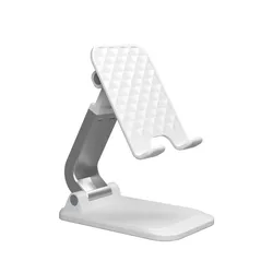 Adjustable Universal Desktop Phone and Tablet Stand Holder (WHITE)