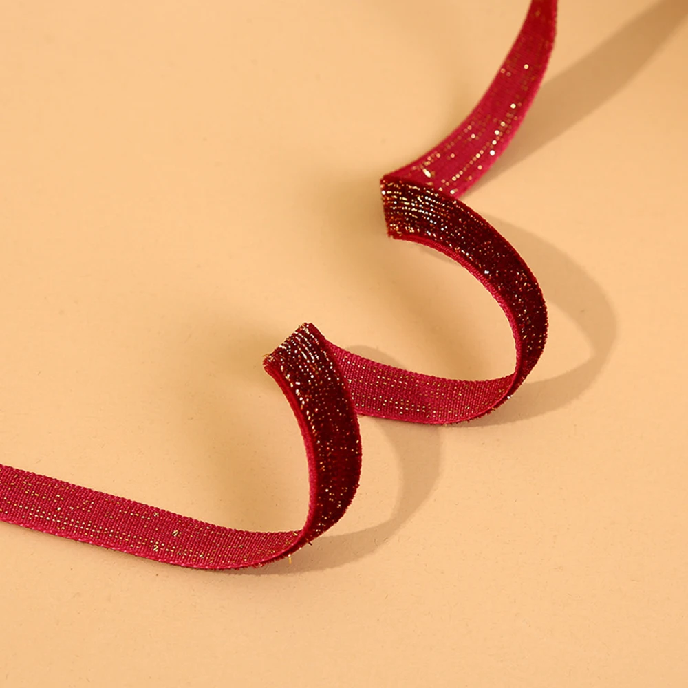 10/25mm Christmas Velvet Ribbon Colour Brilliant New Year Ribbons 10 Yards For Gifts Box Wrapping Wreaths Bows Supply Material