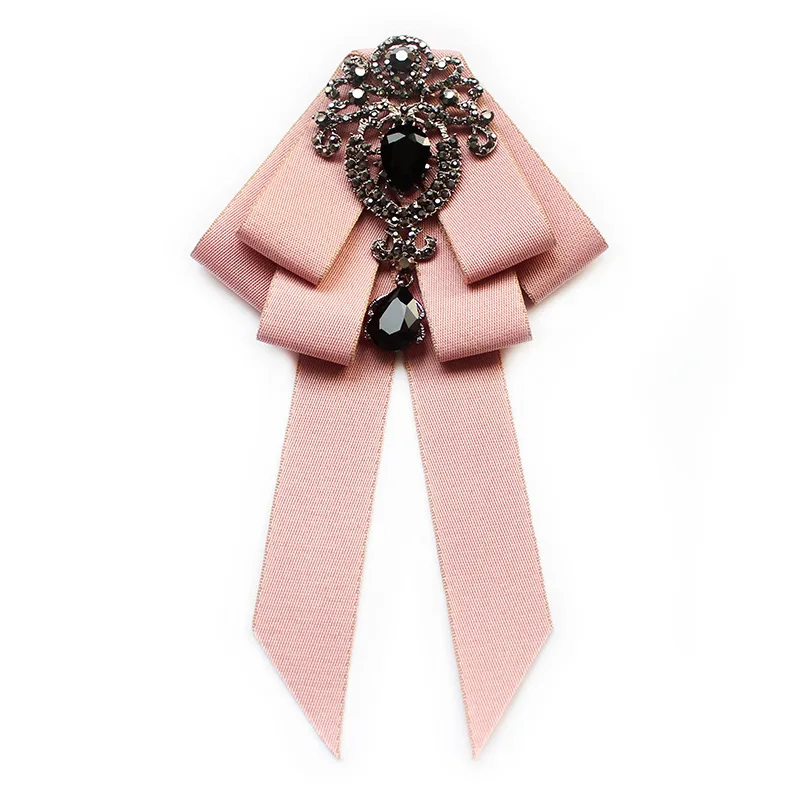 High Quality Handmade Fabric Bow Ties Rhinestone Crystal Men\'s Neck Tie Wedding Business Cravat Luxulry Jewelry Accessories