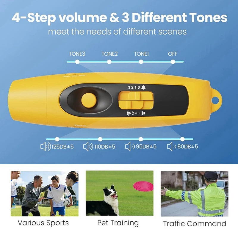 Electronic Whistle Sport Whistle Sports Whistle Soccer Whistle With USB Charging for Referee Coaches Teacher Outdoor Sport Game Camping With Lanyard