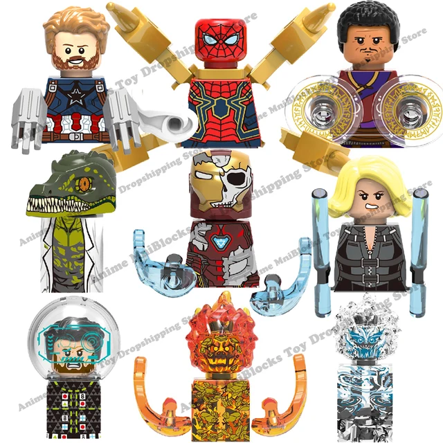 X0186 X0268 X1349 X1350 X819 Disney blocks anime movies bricks dolls mini action toy figures assemble blocks kids toys gifts 1