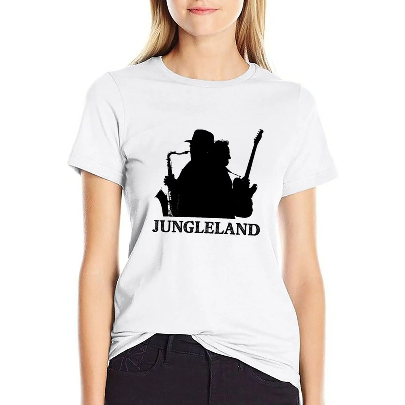 

Пуховая футболка Jungleland, футболки оверсайз для женщин