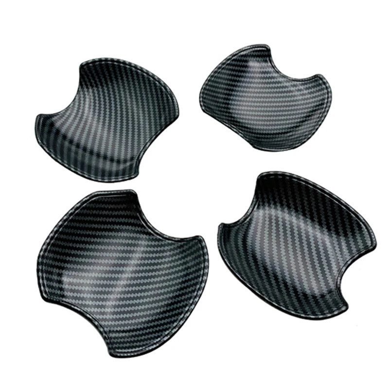 

for 2020 2021 Toyota Corolla Cross Door Handle Bowl Sticker Cap Carbon Fiber Pattern ABS Car Accessories