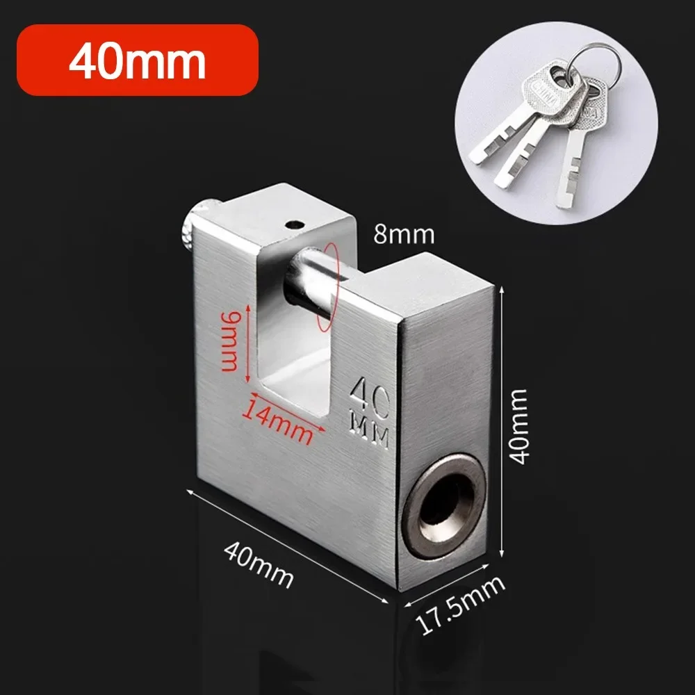 מנעולים כבדים מפלדת אל-חלד שימושיים למניעת חיתוך, חיכוך וגניבה עם מפתחות מנעולי שער אבטחה