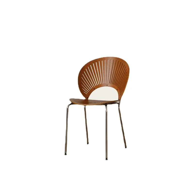

Yy Nordic Dining Chair Home Retro Chair Creative Simple Shell Chair