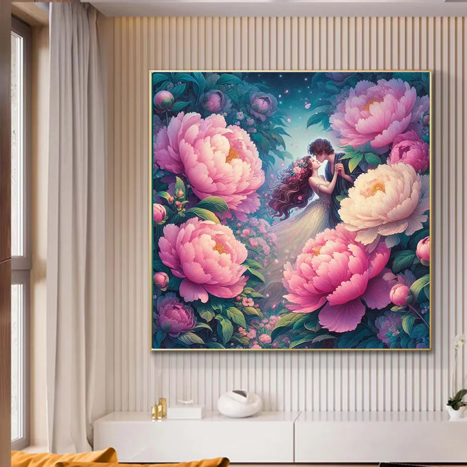 Diamanti Quadrati Decorazione Casa Kit Pittura Diamante 5D Orchidea Bianca  50x150cm - Attività Creativa Per Adulti E Bambini Diamond Painting, image size:960x960