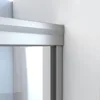 56-60 in W X 70 3/8 in. H Semi-Frameless Sliding Shower Door in Brushed Nickel and Clear Glass with 5mm Glass 3