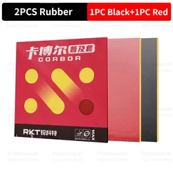 Enhanced Reactor Cabol Table Tennis Rubber with Cake Sponge (1Black 1Red)