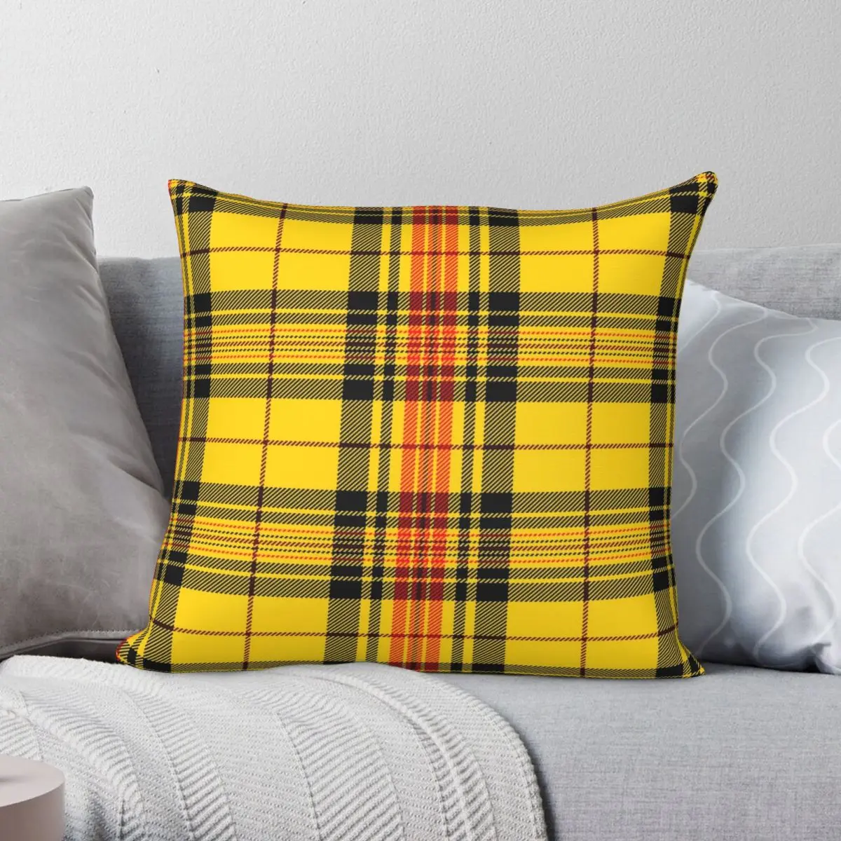 

Welsh Dragon Tartan Pillowcase Polyester Linen Velvet Pattern Zip Decor Throw Pillow Case Bed Cushion Cover
