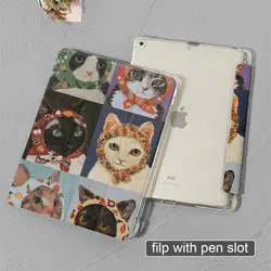 Premium Leather iPad Case with TPU Protection - Versatile Fit and Stylish Design for Mini 7th gen-8.3inch (Filp with pen slot)