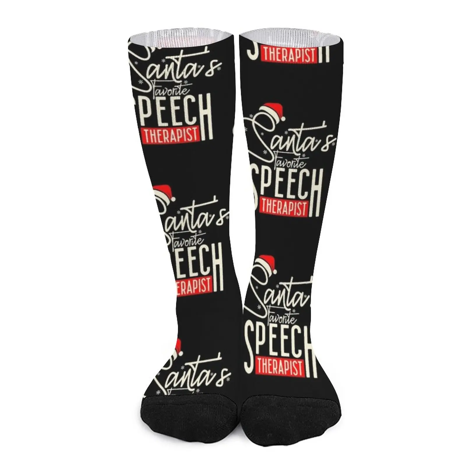 Santa's Favorite Speech Therapist - Christmas Socks Socks Women men gifts socks aesthetic