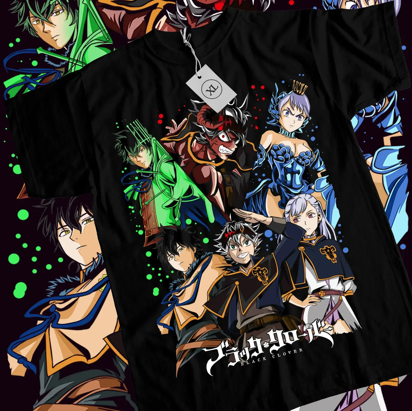 

Black Clover Asta Yuno T-shirt Comic,Bull,Magic,Demon,Yami,Anime Shirt All Size