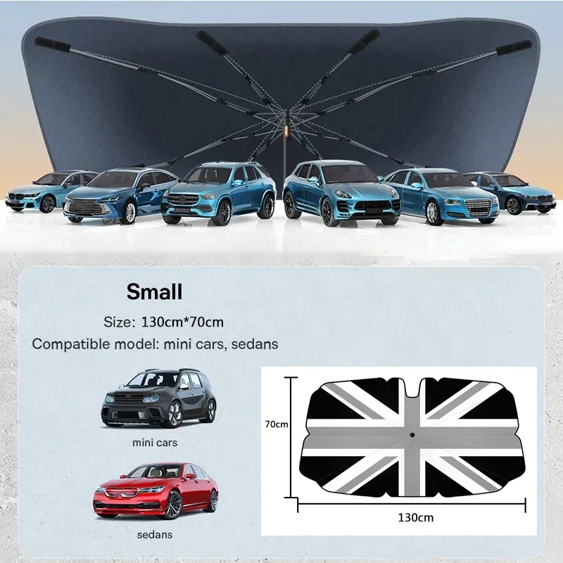 130&times;70CM car windshield sunshades front parasol car For BYD Atto 3 Atto 3 EV Yuan Plus