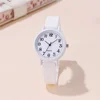Minimalist style children's wristwatch casual simple black and white silicone student watch Clock 4