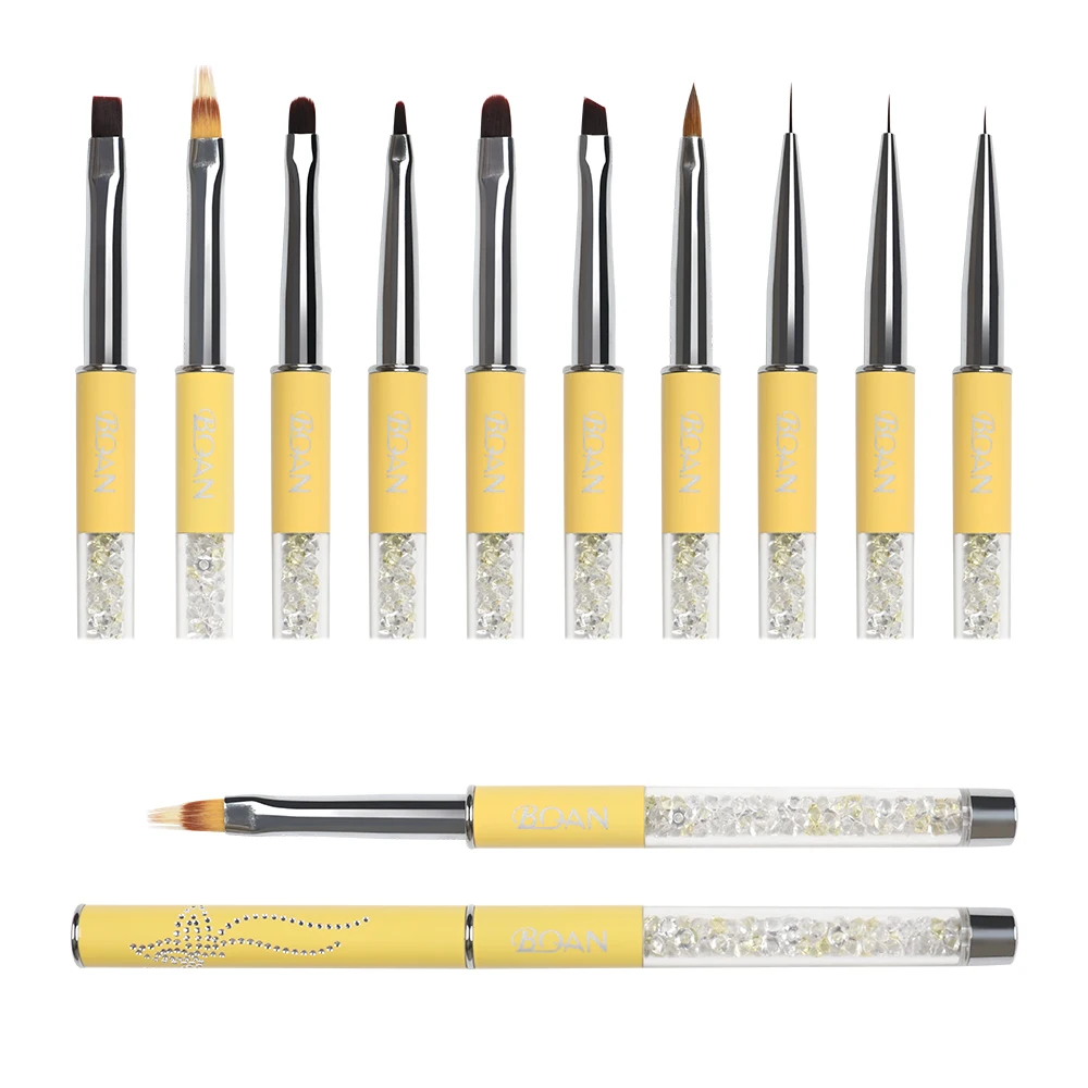 Nail Brush Acrylic Gel Brush For Manicure UV Gel Extension Pen For Nail Polish Painting Drawing Brush Rhinestone Manicure Tools 5