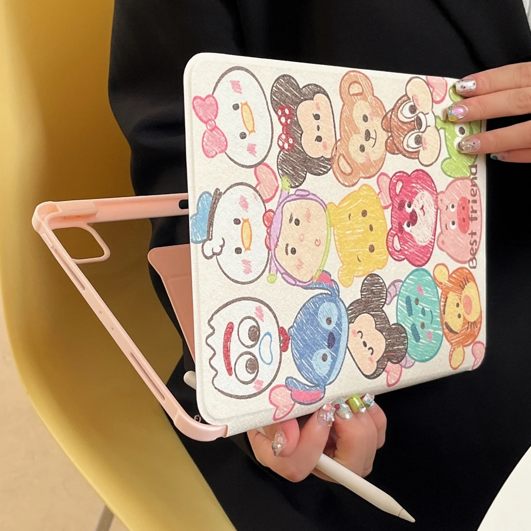 Colorful Cartoon Character Tablet Case For iPad