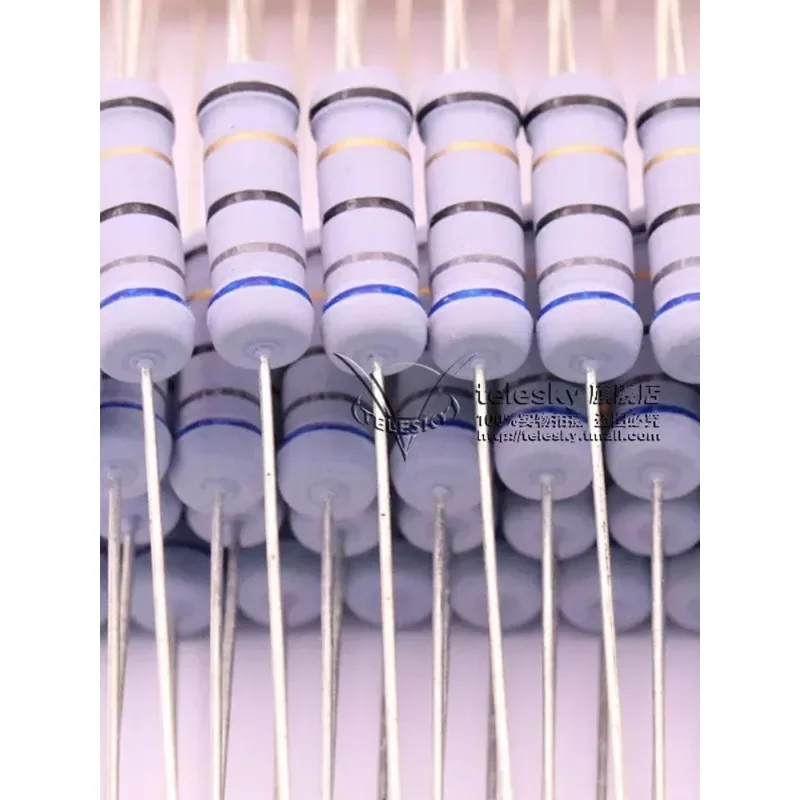 20PCS 2W 5% Wire Wound Resistor Fuse Winding Resistance 0.1 0.15 0.22 0.33 0.47 0.5 1 2.2 3.3 4.7 5.1 8.2 10 20 22 47 51 100 ohm