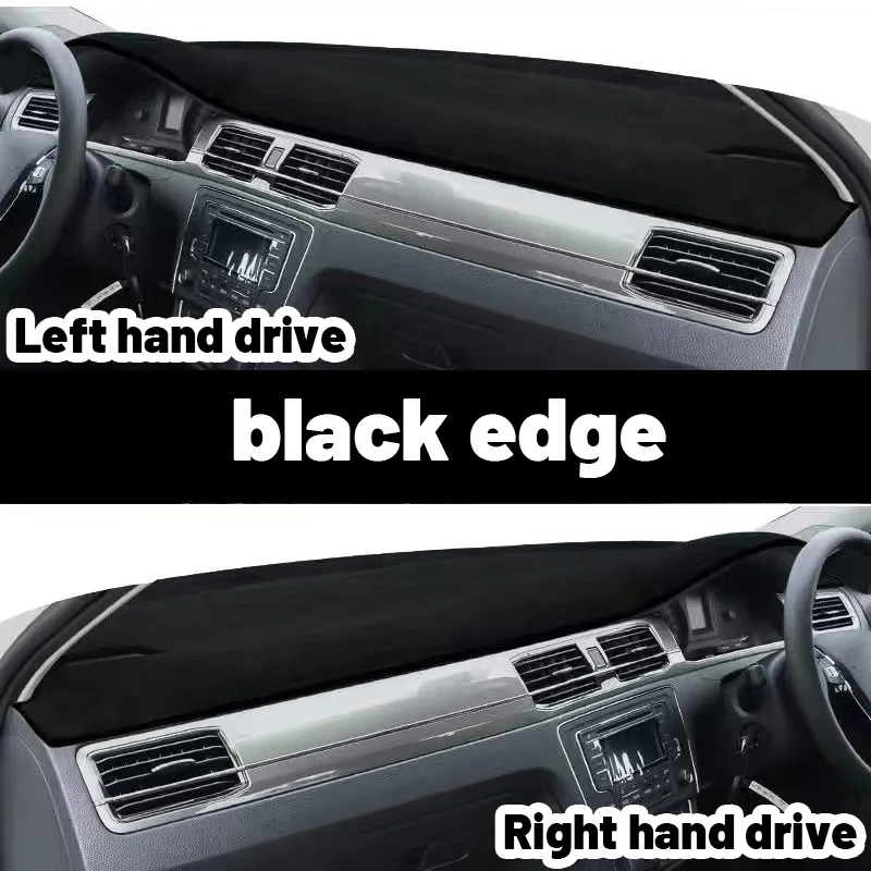 Auto Dashboard Cover Dash Mat Voor Suzuki Voor Swift Voor A2L 2017 2018 2019 2020 2021 Zonnescherm Kussen Accessoires Auto Anti-slip Dash Board Mat Tapijt Dashboard Cover Nonslip(All Black B,RHD